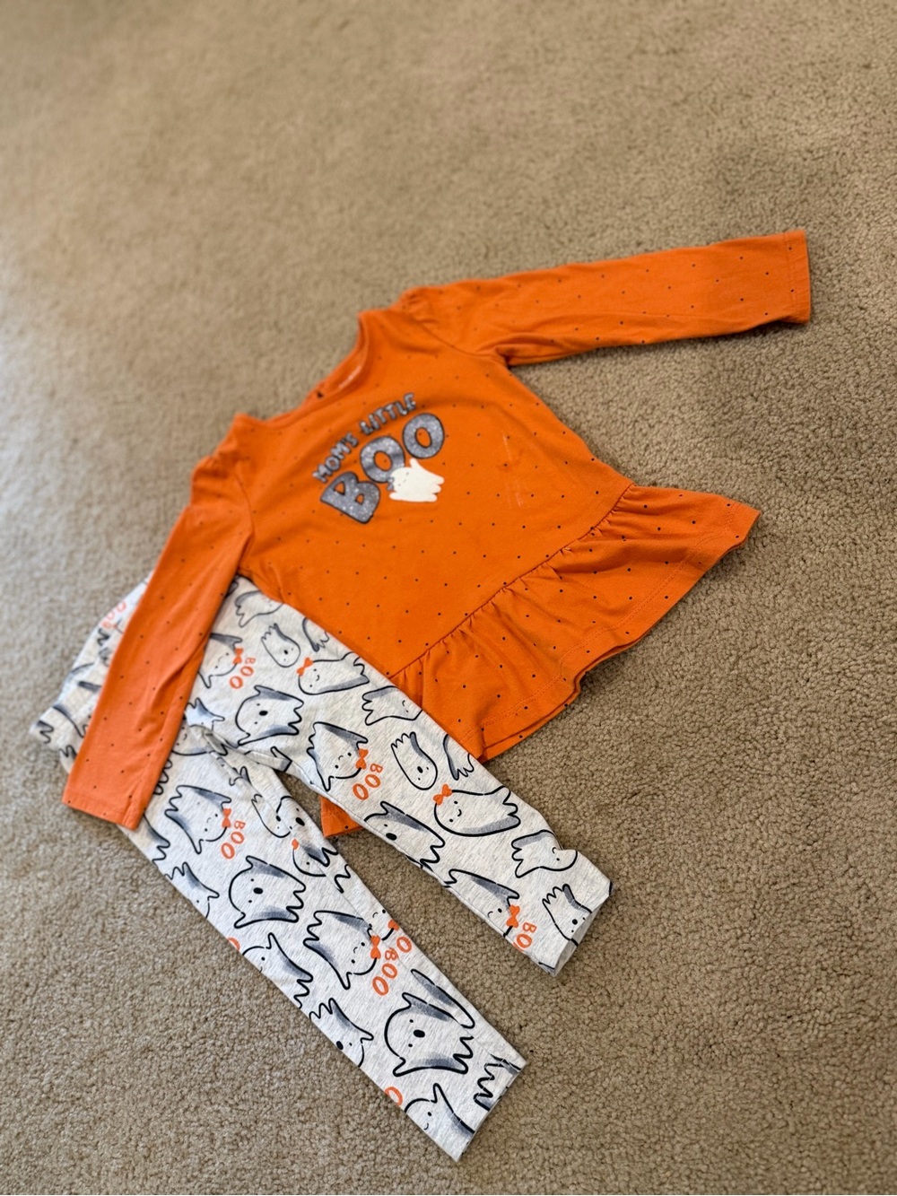 Carter’s Child of Mine Girls 2T Halloween Mom’s Little Boo Ghost Set